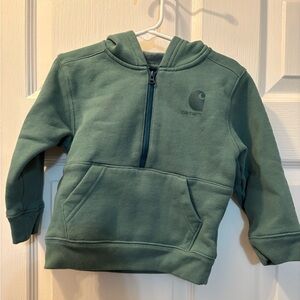 Carhartt Kids Teal/Green Half-Zip Hoodie